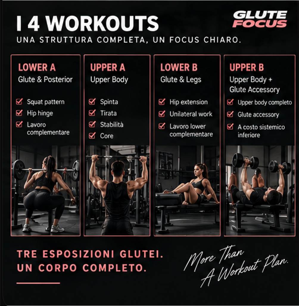 GLUTE FOCUS | Programma di Specializzazione Glutei – 10 Settimane